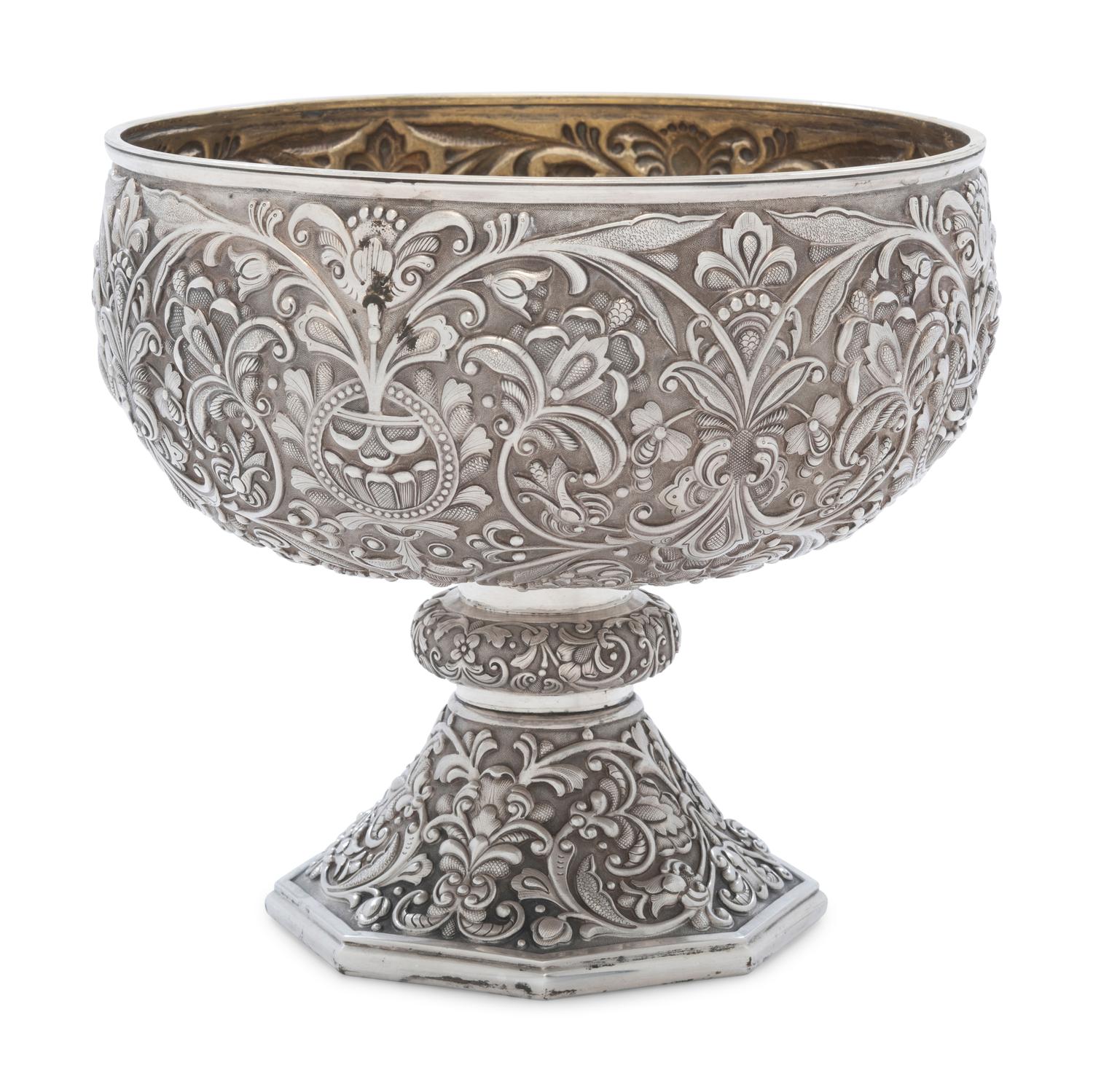 A Russian Silver Footed Bowl Retailed by Tiffany and Co.