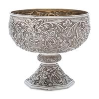 A Russian Silver Footed Bowl Retailed by Tiffany and Co.
