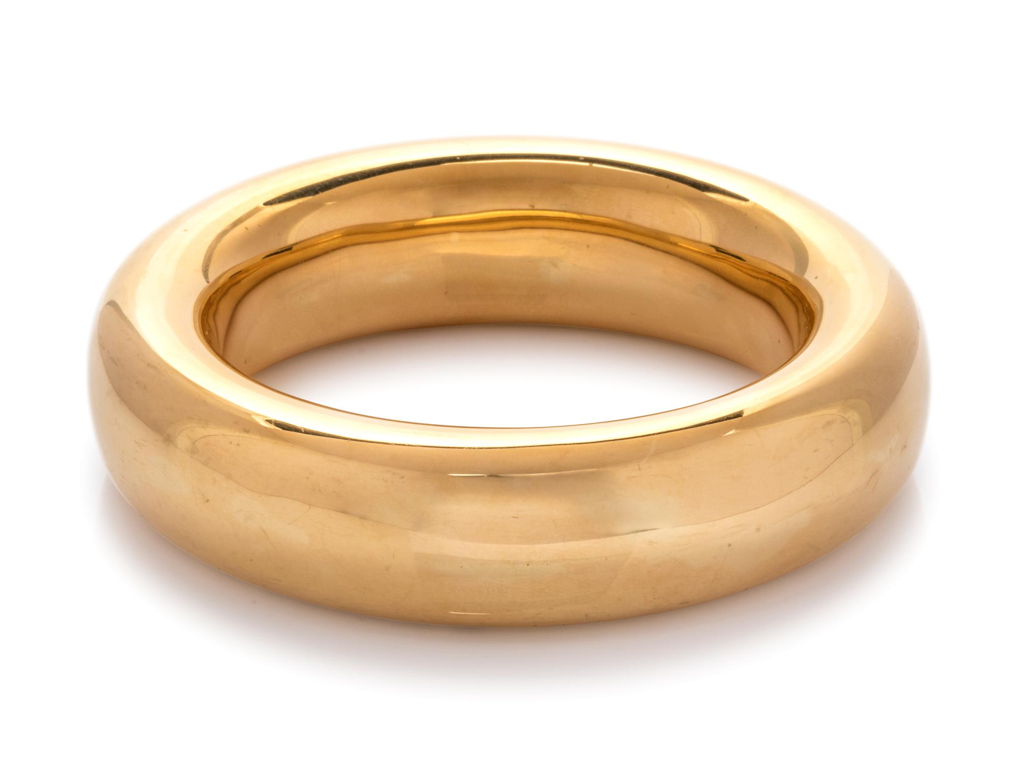 An 18 Karat Yellow Gold 'Doughnut' Bangle Bracelet, Elsa Peretti for Tiffany & Co., Circa 1981.
