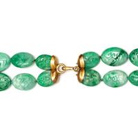 ANGELA PINTALDI, MULTISTRAND JADE BEAD NECKLACE