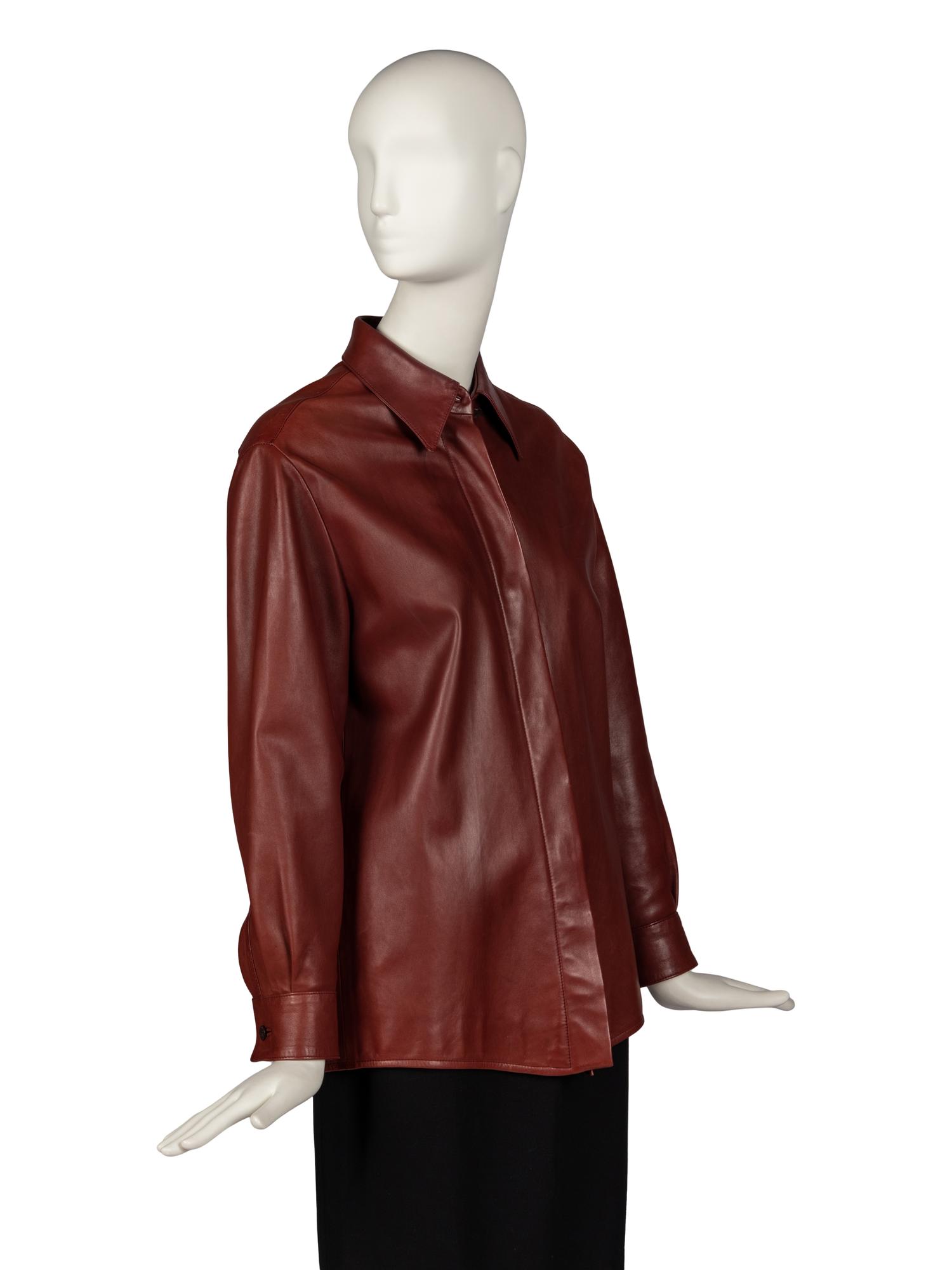 Hermès Lambskin Shirt