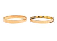 ANTIQUE, TWO BANGLE BRACELETS