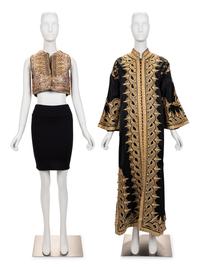 Two Regional Embroidered Pieces: One Vest, One Jacket