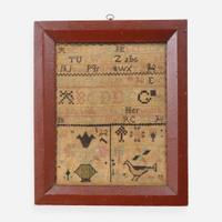 A needlework sampler Elizabeth Correy (1793-1872), New London, Chester County, PA, dated "1803"