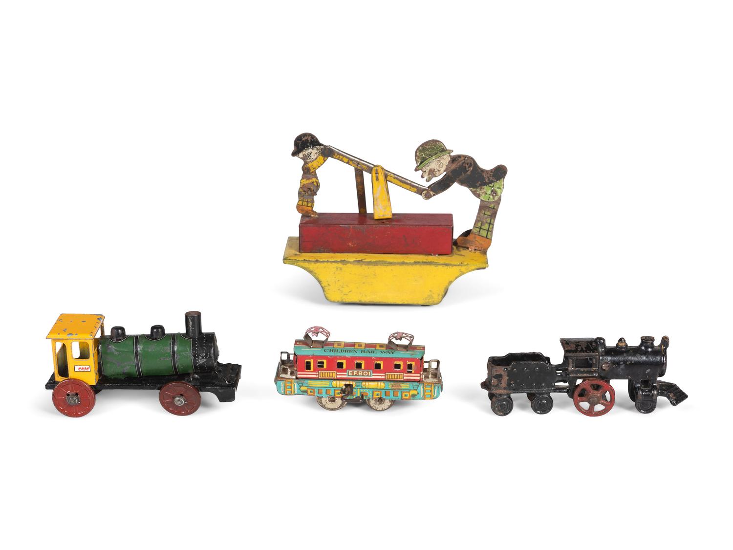Fourteen Train-Related Toys and Accessories