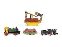 Fourteen Train-Related Toys and Accessories
