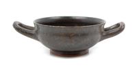 A Greek Silp Decorated Pottery Wine Cup Diameter 6 inches.