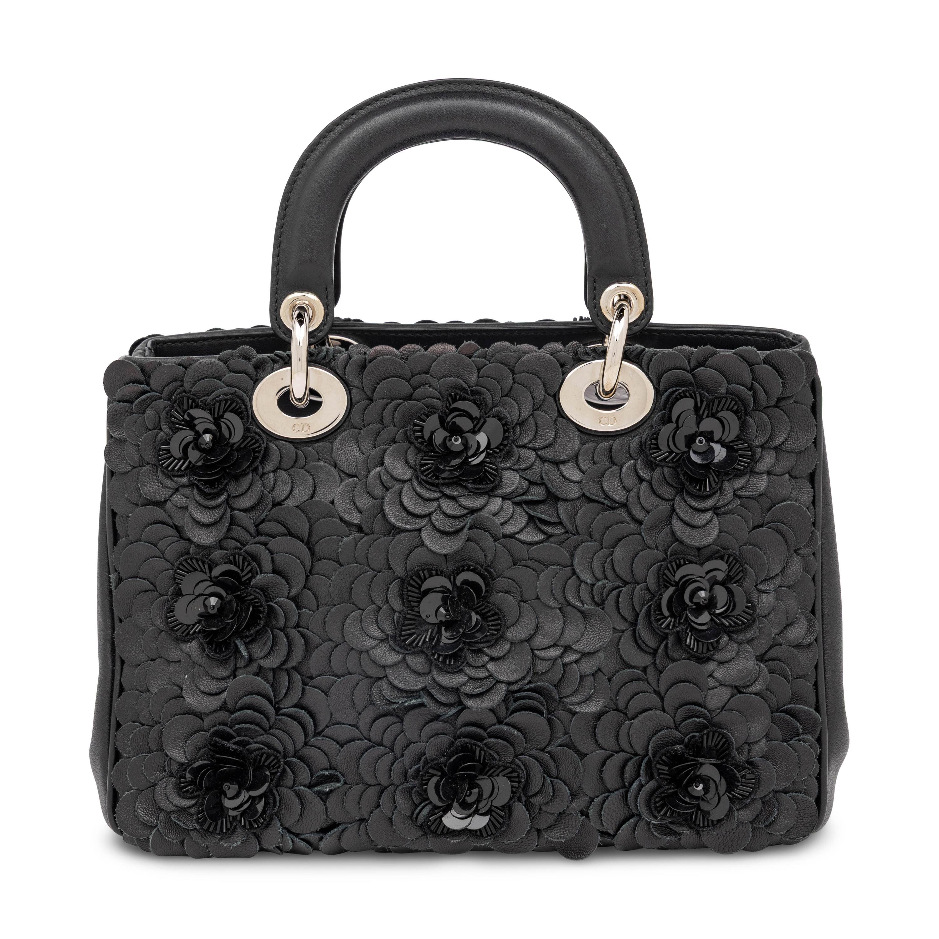 Christian Dior, Small Diorissimo Bag in Black Leather