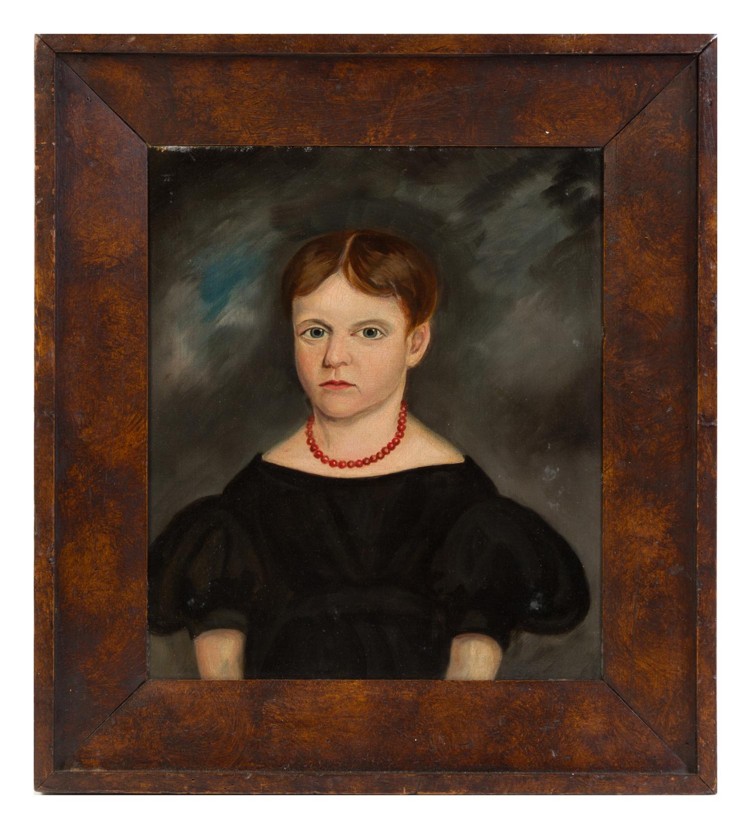 Artist Unknown, (American/British, 19th Century), Portraits of a Mother, Father and Children (four works)