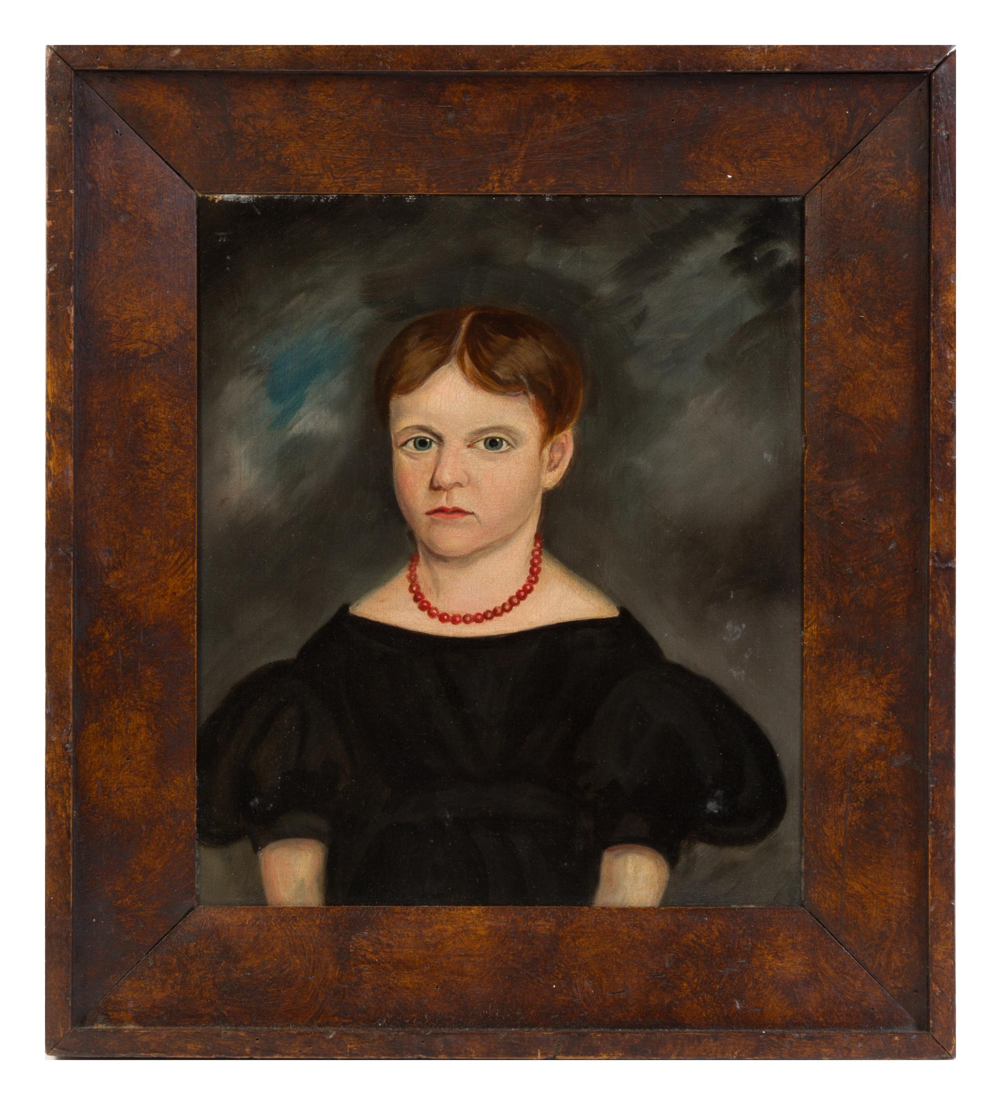 Artist Unknown, (American/British, 19th Century), Portraits of a Mother, Father and Children (four works)