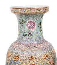 A Pair of Chinese Famille Rose Porcelain Vases