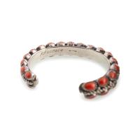 Navajo Silver and Coral Cuff Bracelets