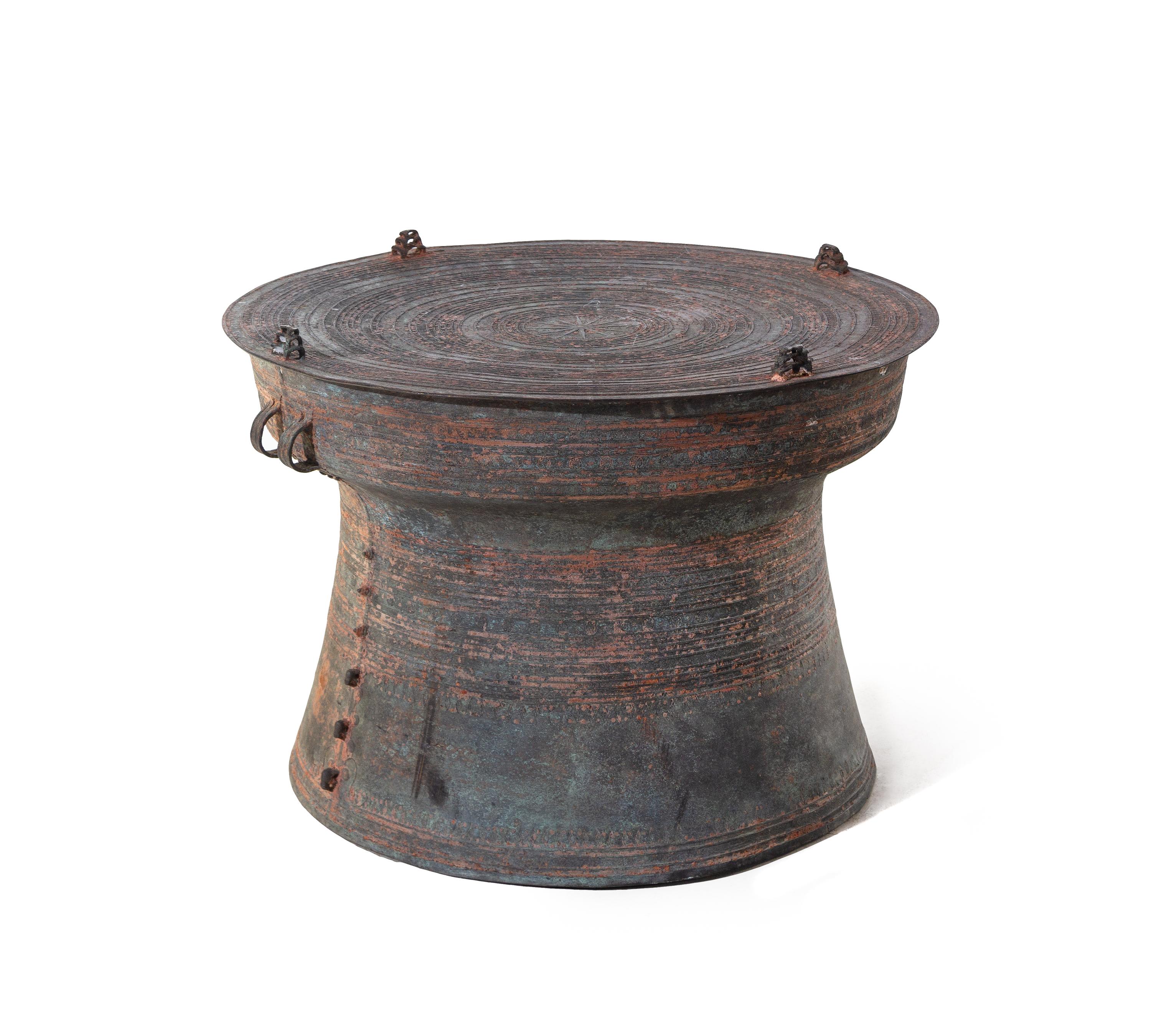 A Southeast Asian Bronze Rain Drum