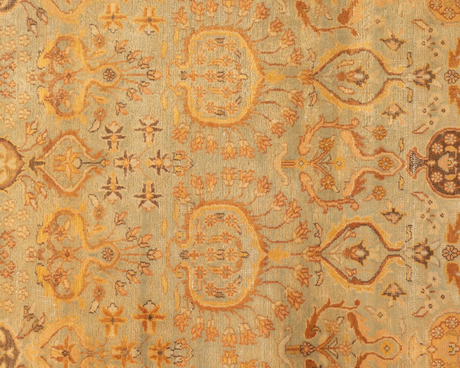 An Indo-Kashan Wool Rug