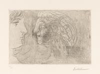 Jeune sculpteur devant un buste de Marie-Thérèse, 1934