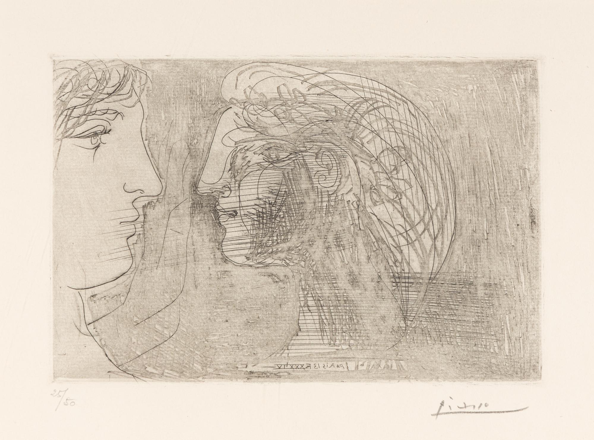 Jeune sculpteur devant un buste de Marie-Thérèse, 1934