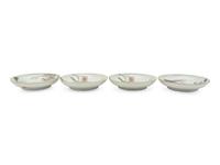 A Set of Four Chinese Famille Rose 'Ladies' Plates