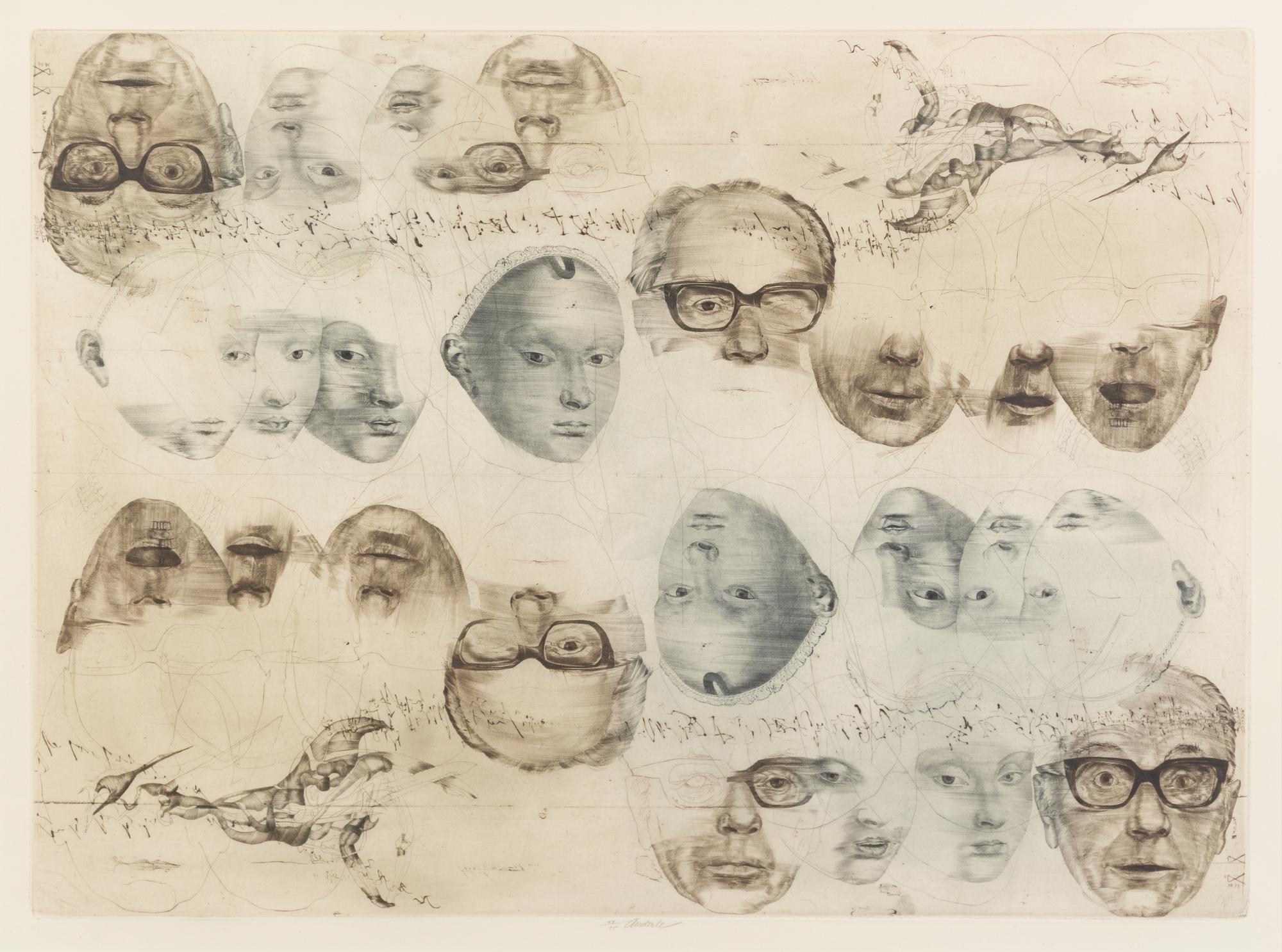 Jiri Anderle, (Czech, b. 1936), Eleven Figure Studies