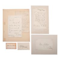 [AUTOGRAPHS & MANUSCRIPTS] -- [POLITICS].