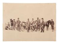 [CIVIL WAR]. [BRADY, Mathew (1822-1896), photographer, attrib.]. Battery A Keystone Artillery, 1st Pennsylvania Light Artillery Regiment . [Washington, DC: Brady & Co., 1864].