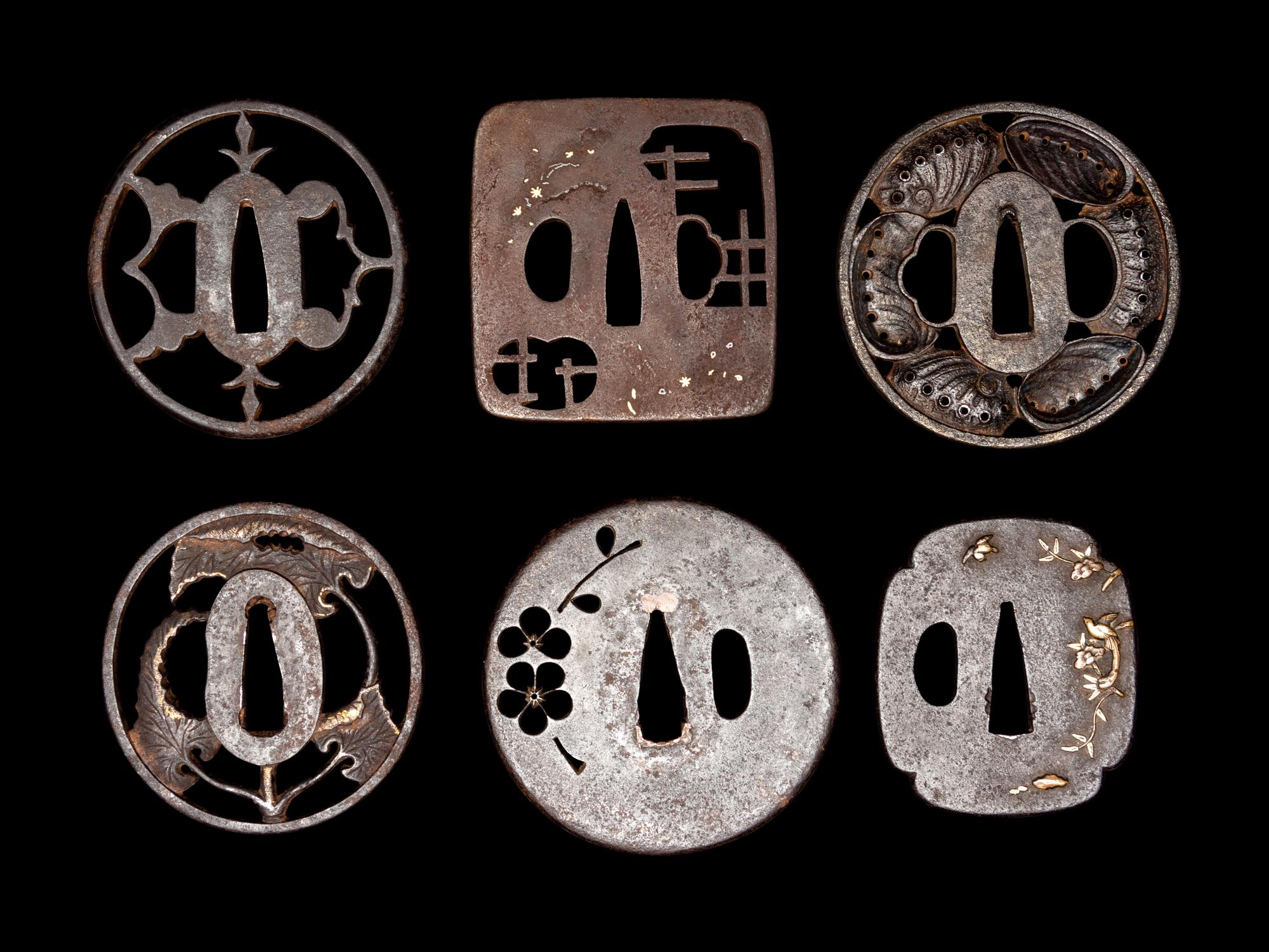 Six Iron Tsuba