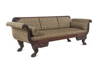A Classical Carved Mahogany Sofa
