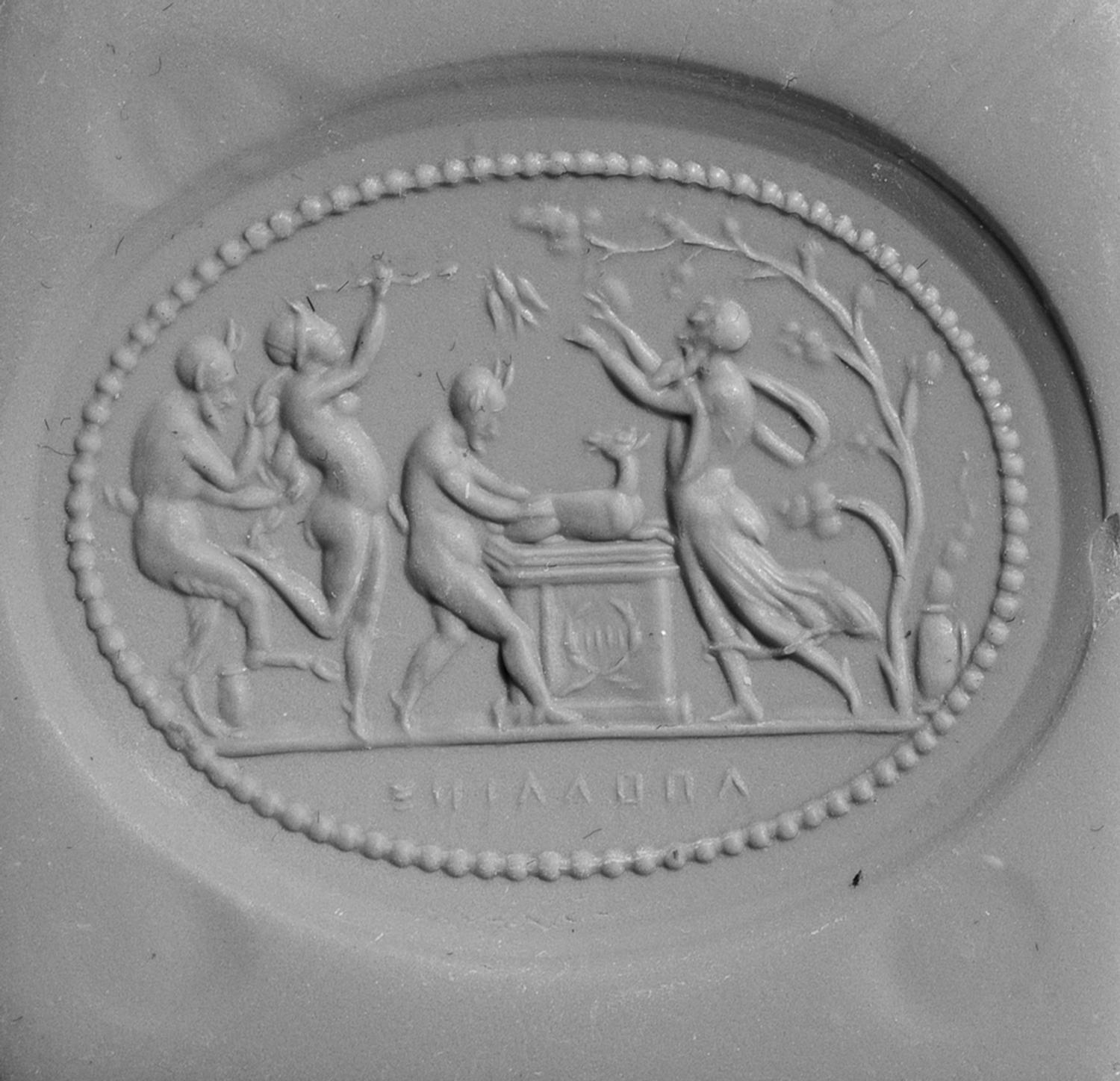 A Neoclassical Carnelian Intaglio with a Dionysiac Scene