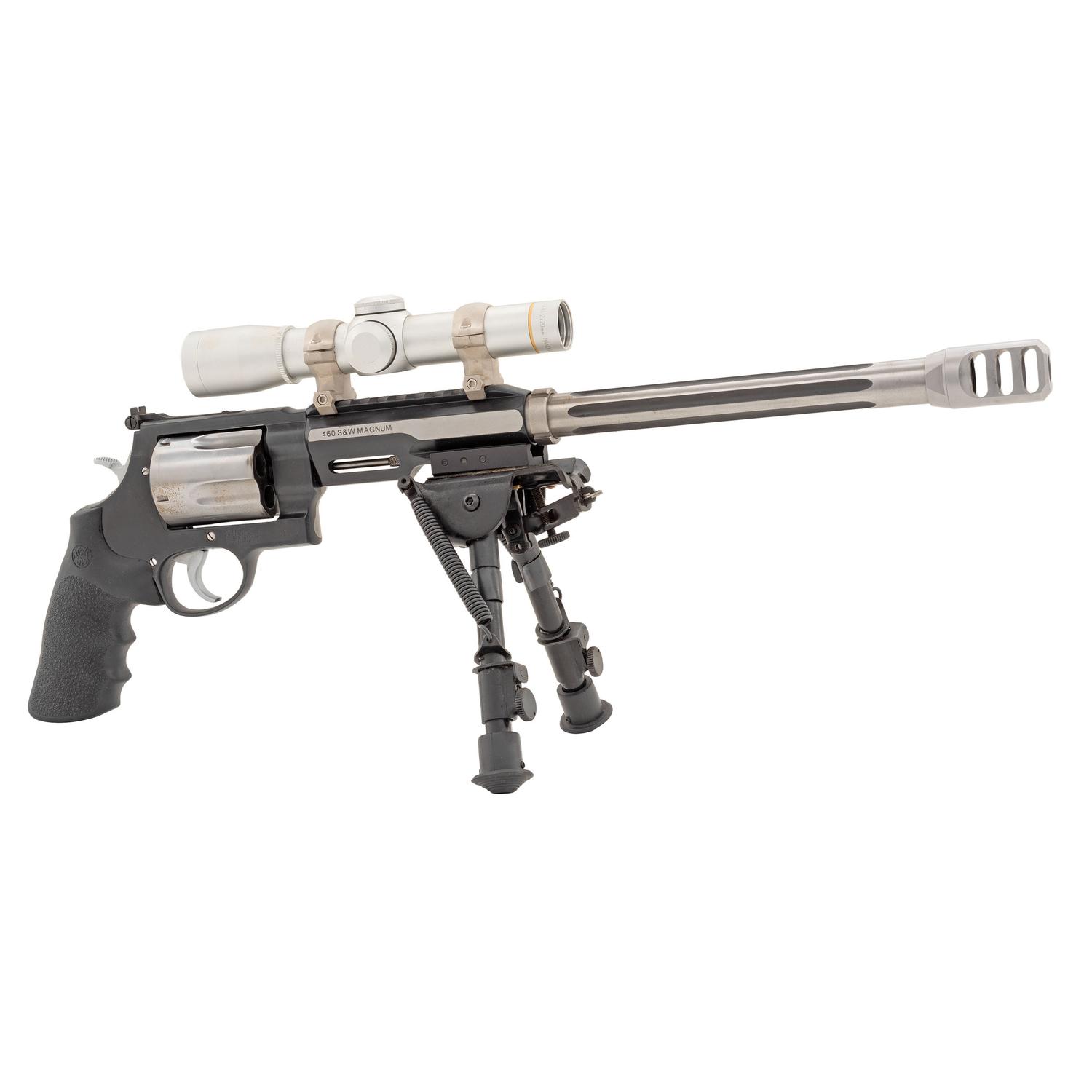 *Smith & Wesson Model 460 Performance Center Revolver with Leupold 2x20 Scope, Bipod, and Muzzle Brake