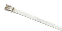 A Gianni Versace Limited Edition White Crocodile Belt with A Sterling Silver Buckle, Size 80/32.