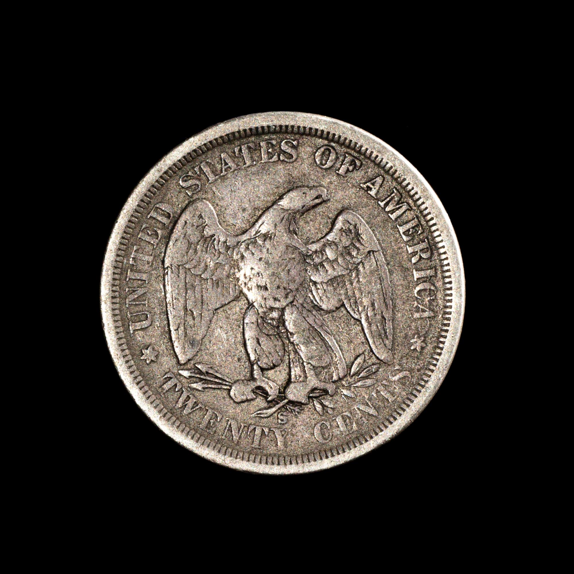 A United States 1875-S 20 Cent Piece