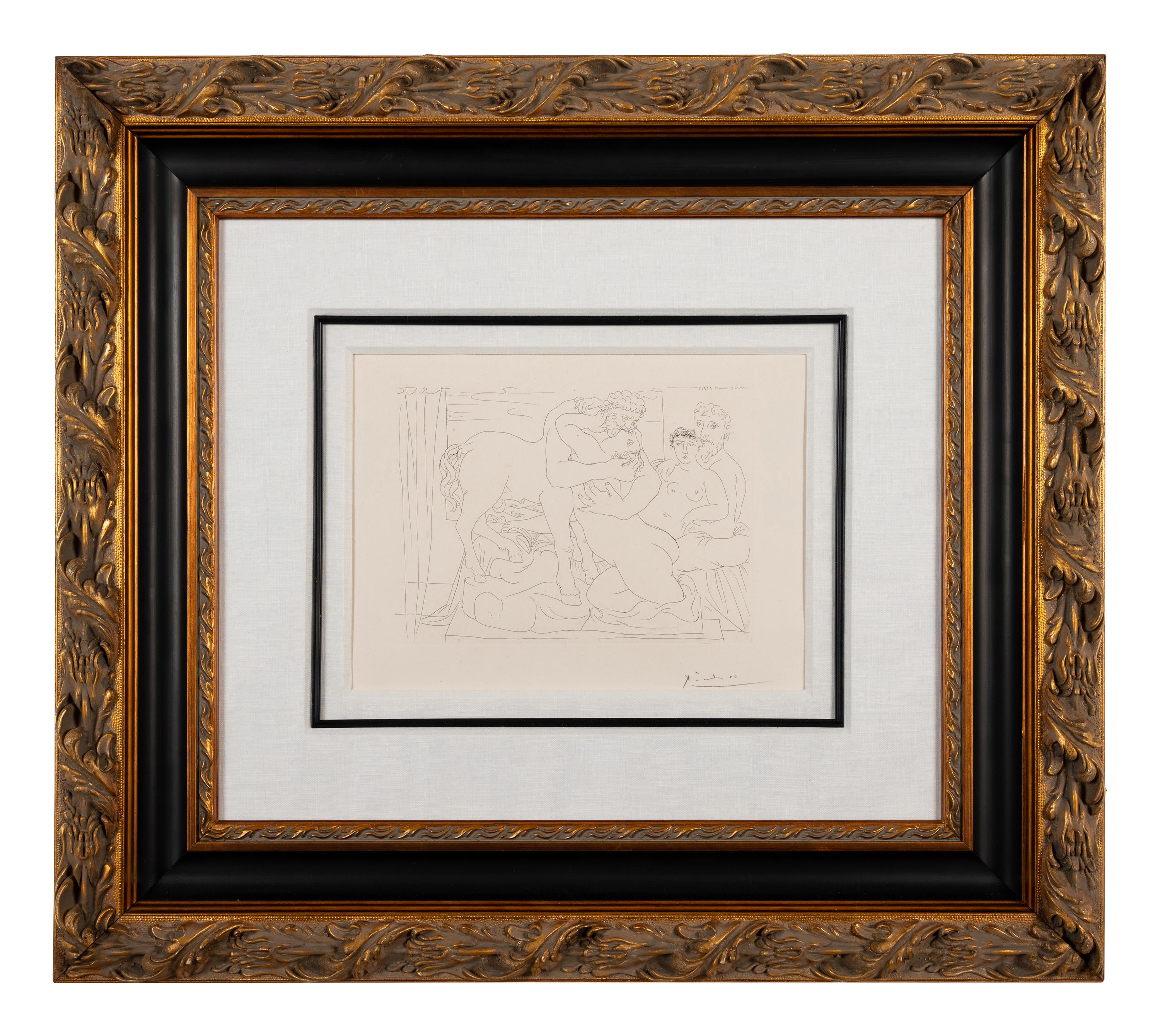 Le Repos du Sculpteur devant un Centaure et une Femme (from La Suite Vollard )