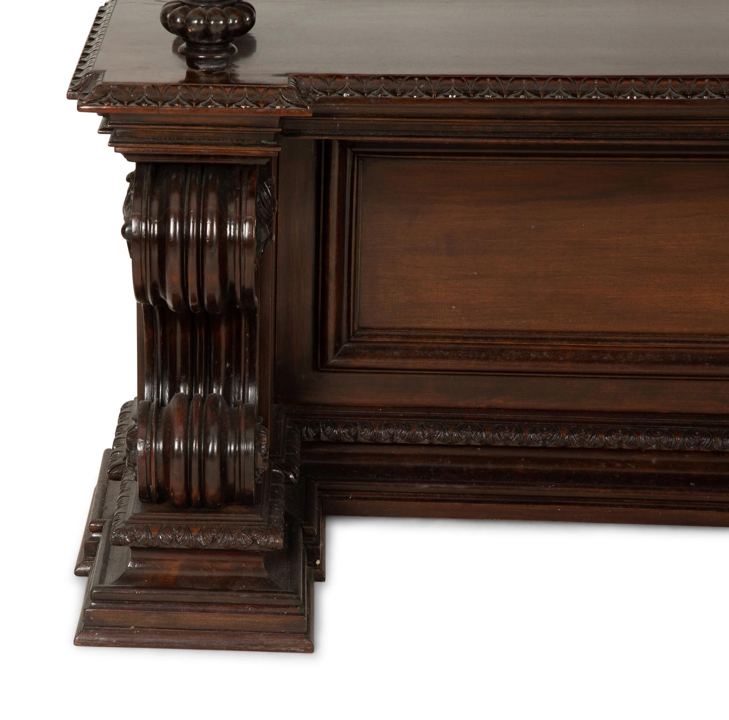A Neoclassical Style Carved Mahogany Vitrine Cabinet — Circa 1900