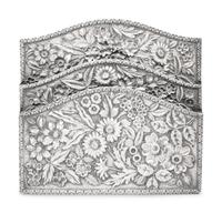 An American Silver Repoussé Letter Organizer