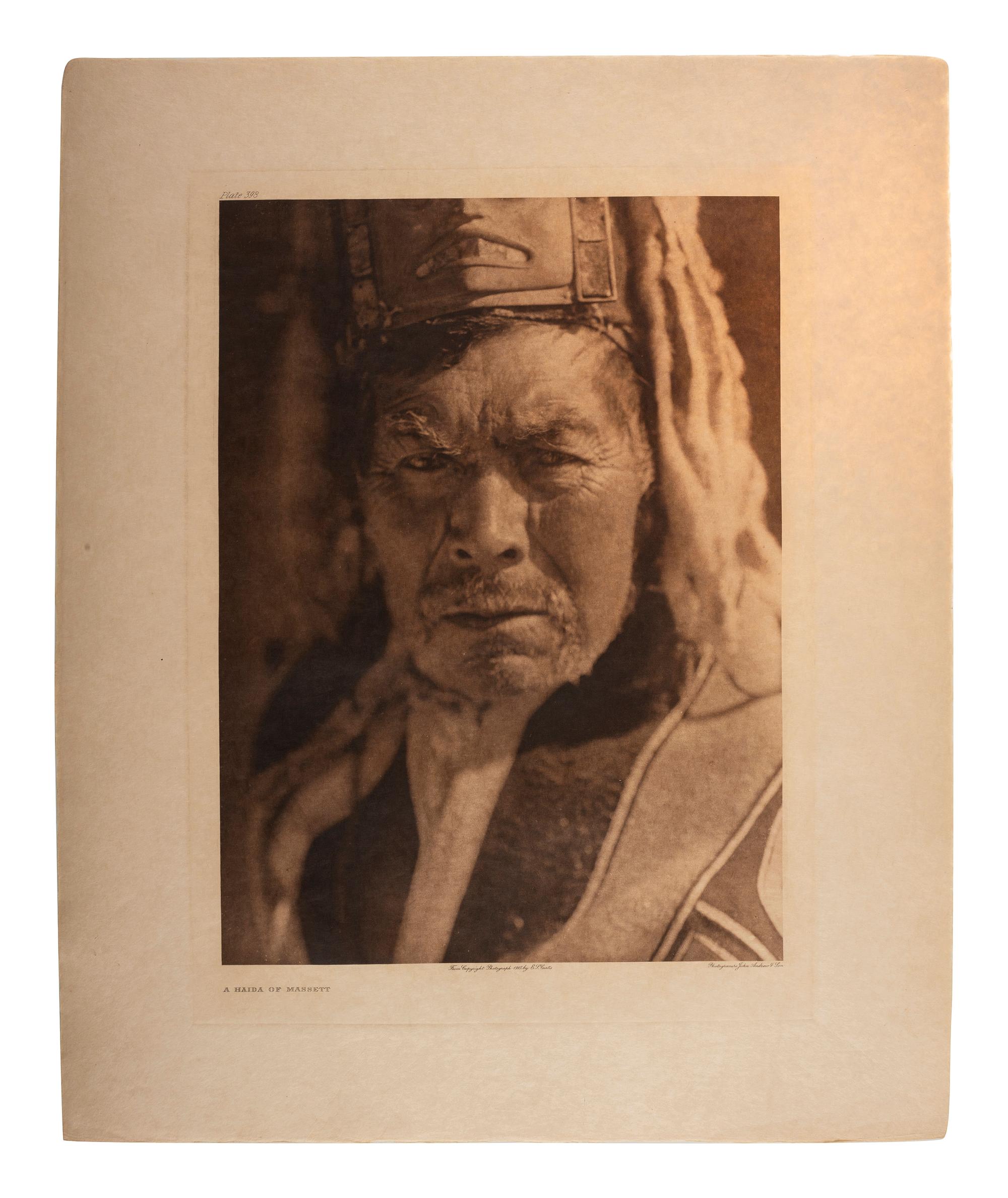 CURTIS, Edward (1868-1952). A group of 18 photogravure portraits.