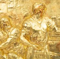 A Group of Three Gilt Wall Plaques