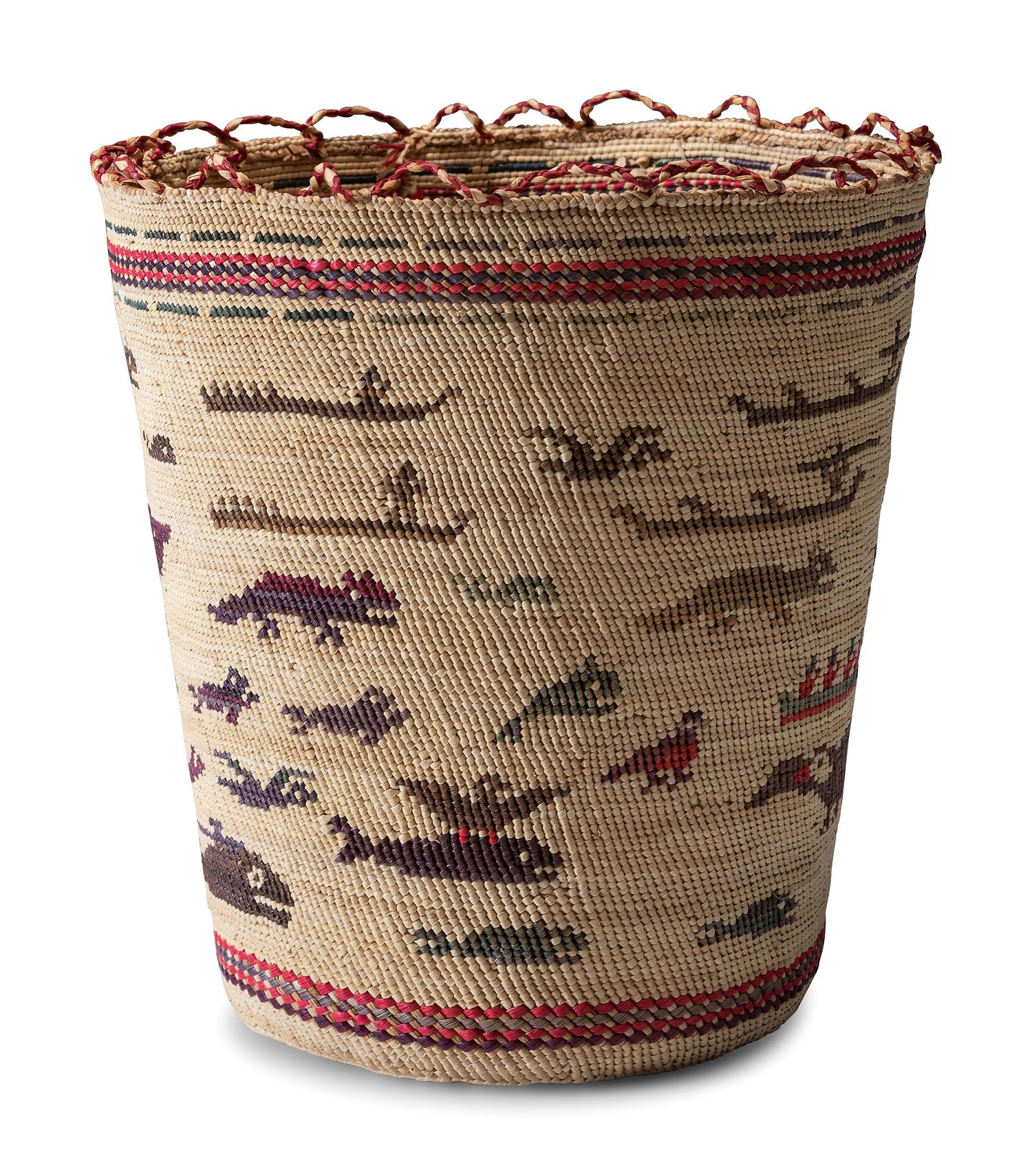 Nuu-chah-nulth Polychrome Basket