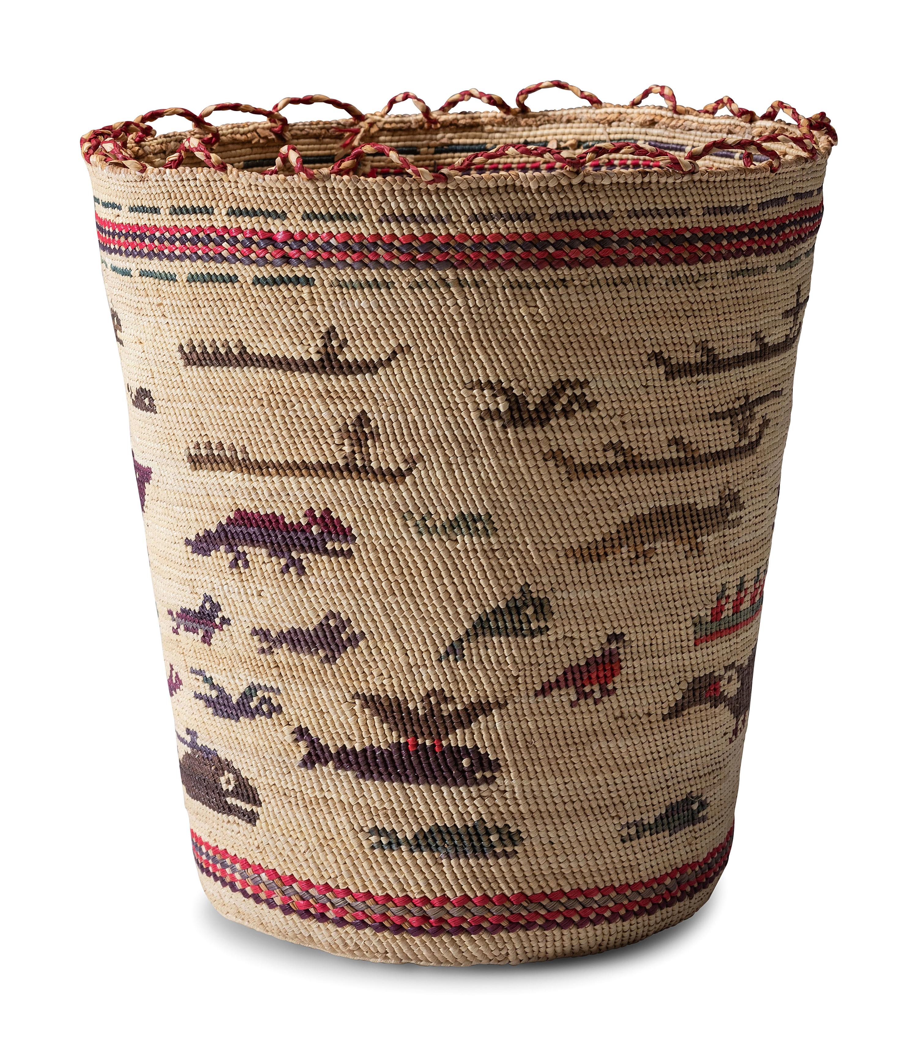 Nuu-chah-nulth Polychrome Basket