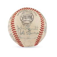 A 1943 Pittsburgh Pirates Team Signed Autograph Baseball (Beckett Authentication Services Letter of Authenticity)