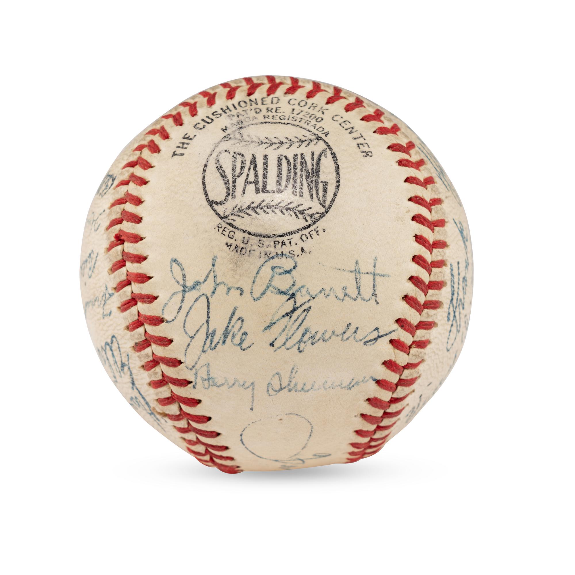 A 1943 Pittsburgh Pirates Team Signed Autograph Baseball (Beckett Authentication Services Letter of Authenticity)