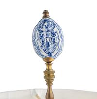 A Pair of Blue and White Porcelain Jars Mounted as Lamps