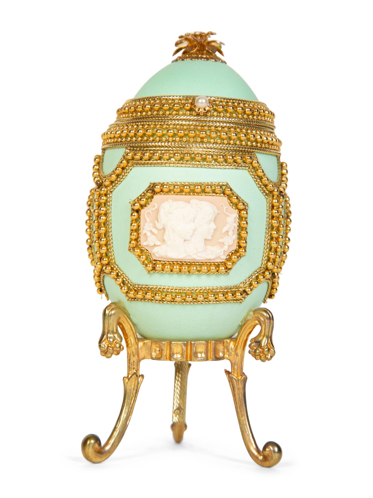A Group of Decorative Gilt Metal and Enamel Articles