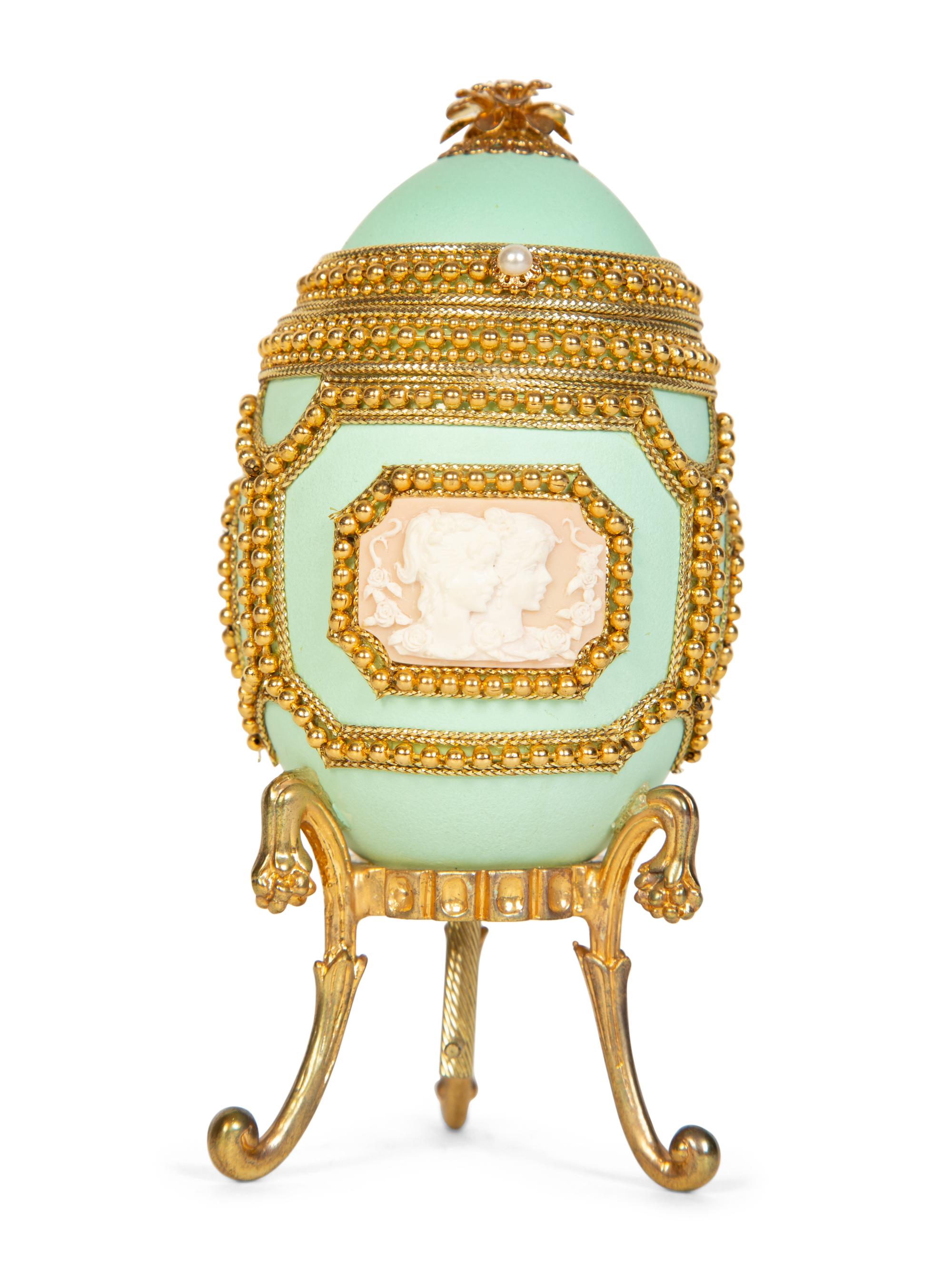 A Group of Decorative Gilt Metal and Enamel Articles