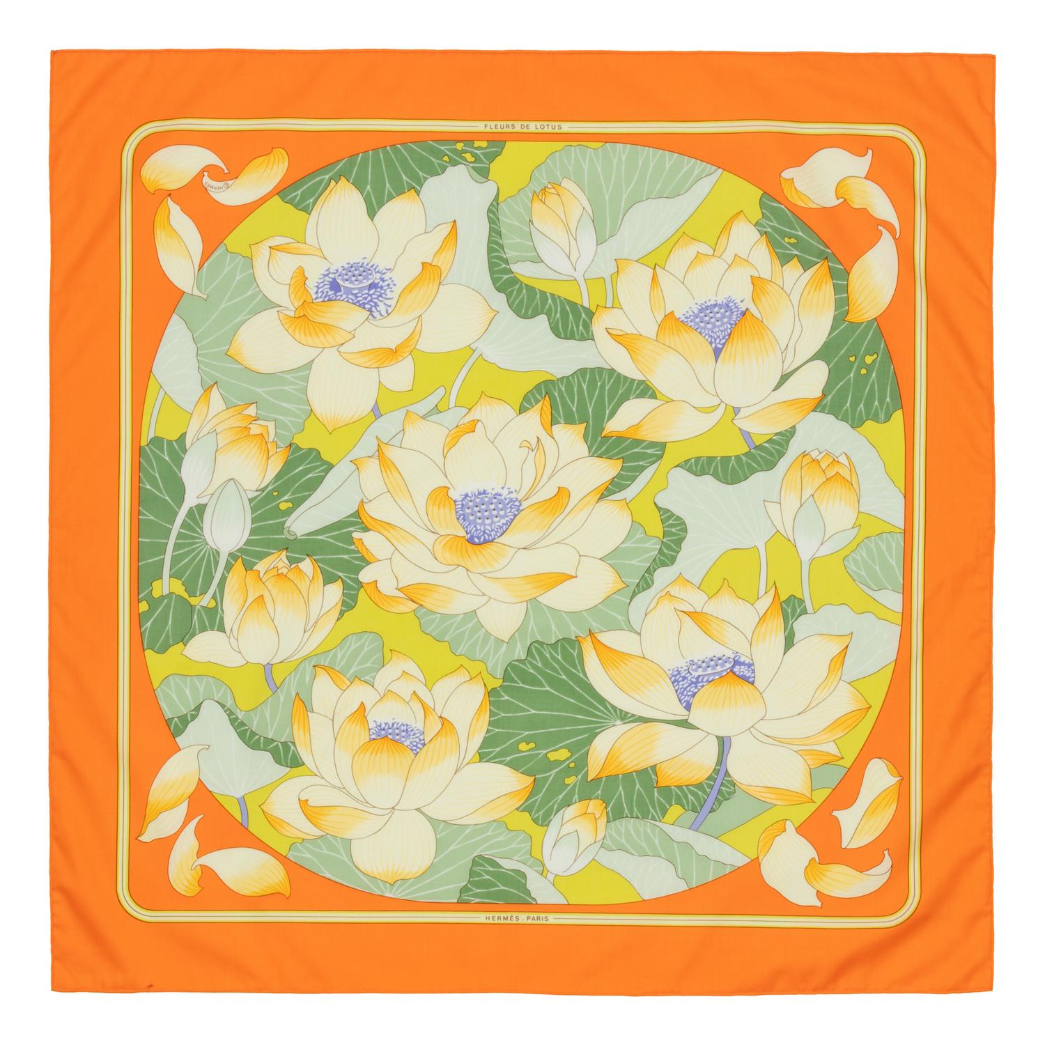 Three Hermès 70cm Cotton Scarf, 1990-2000s