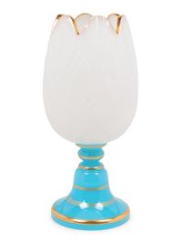 A Baccarat Opaline Glass Vase