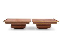 A Pair of Contemporary Gilt Painted Wall Brackets