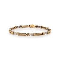 BICOLOR GOLD AND DIAMOND BRACELET