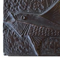 A Copper Pisces Zodiac Sign 13" W x .5" D x 13" H — Italy, Mid-20th Century