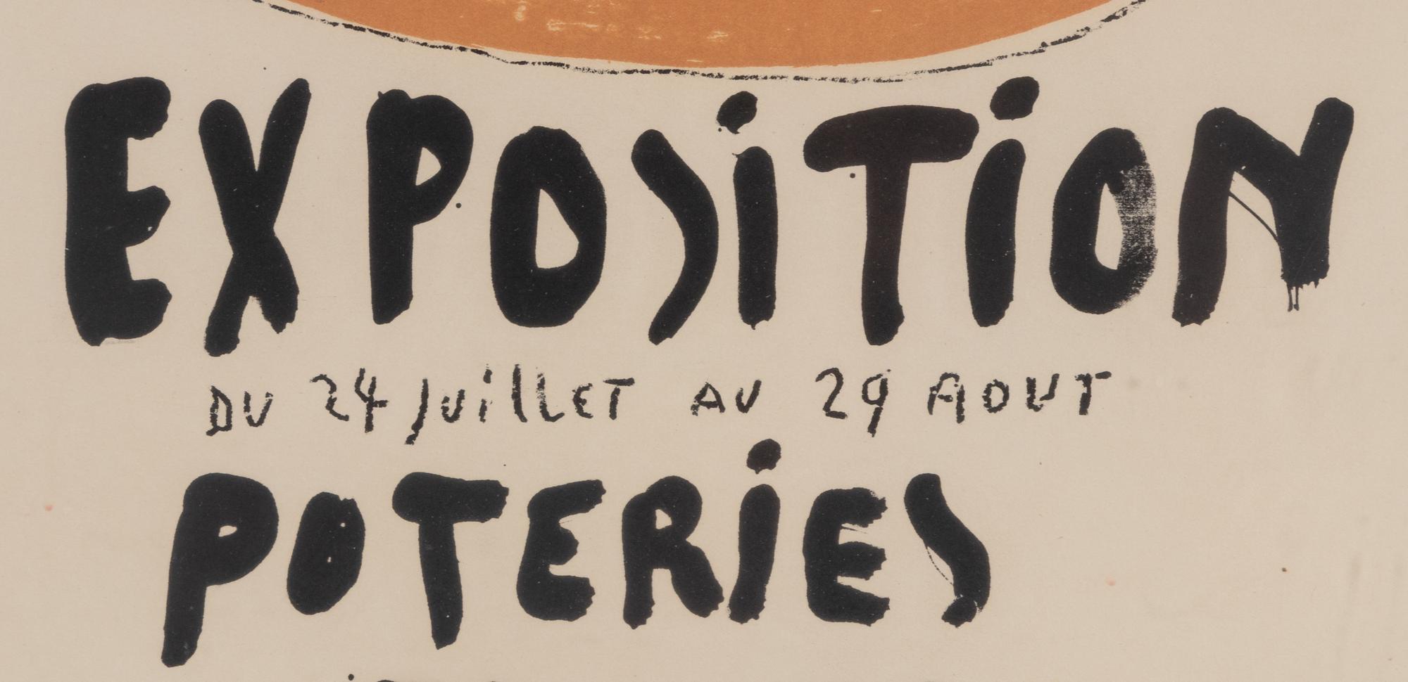 Exposition Poteries Fleurs Parfums (Première Affiche Vallauris), 1948