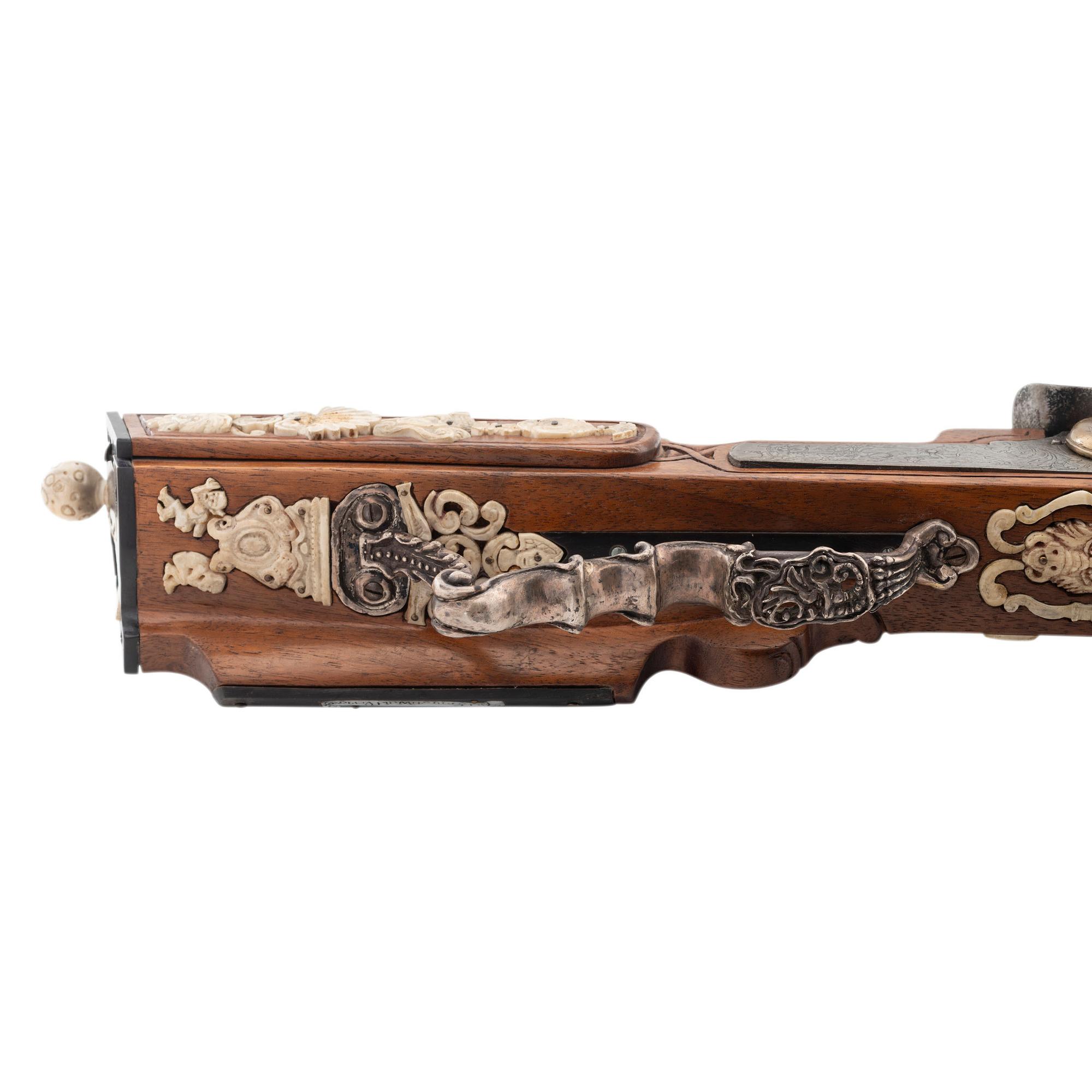 Contemporary Wheellock Rifle by John B. Derrick (American, b.1936)