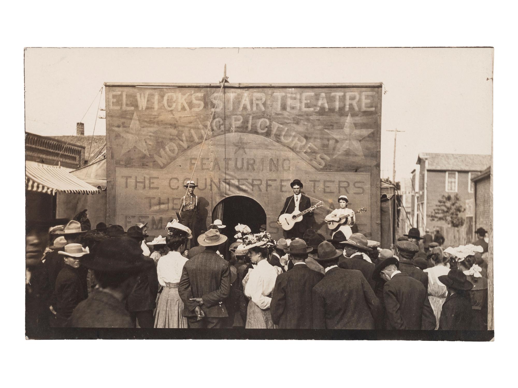 [EPHEMERA]. 78 RPPCs & photographs of parades, sideshows, and fairs.